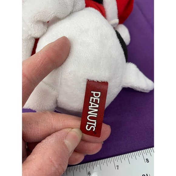 Peanut Snoopy Dog Holiday Hat Scarf 12 Inches Plush Stuffed Animal Sweeker - Picture 6 of 9